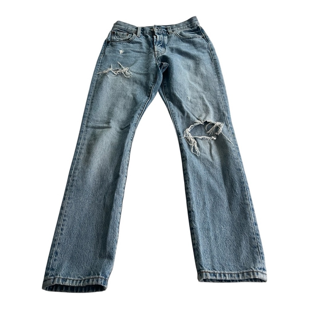 Levi's 501 Blue Womens Skinny Jeans.